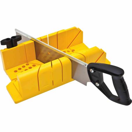 STANLEY CLAMPING MITRE BOX W/SAW  20-600