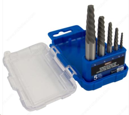 SPIRAL FLUTE SCREW EXTRACTOR KIT 5 PC