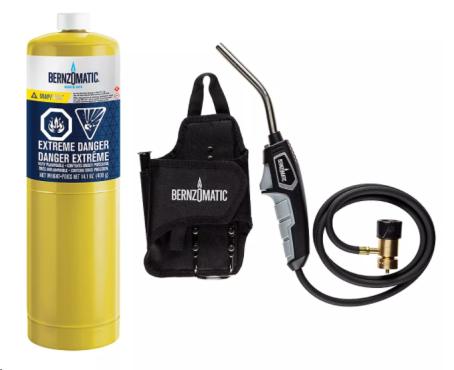 BERNZOMATIC 5' TORCH HOSE WITH FUEL HOLSTER