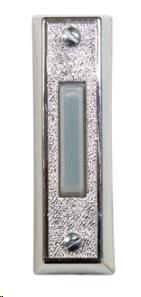 HEATHCO WIRED PUSH BUTTON PLASTIC LIGHTED SILVER 