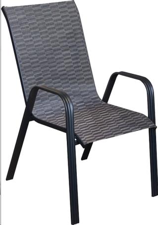 BELVEDERE STACKING SLING CHAIR 2X1 TEXTILENE TWO-TONE