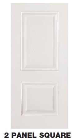 UTILITY STEEL DOOR - 2 PANEL BRIGHT WHITE - 32