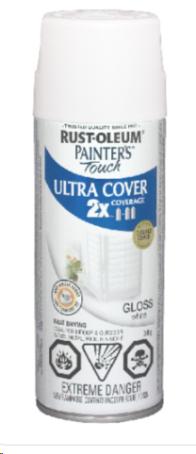 PAINTER'S TOUCH ULTRA COVER 2X - GLOSS WHITE AEROSOL