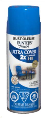 PAINTER'S TOUCH ULTRA COVER 2X - GLOSS BRILLIANT BLUE AEROSOL