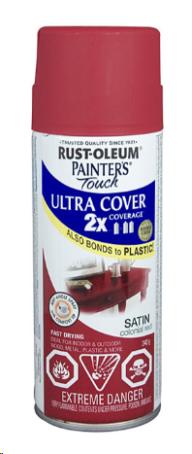 PAINTER'S TOUCH ULTRA COVER 2X - SATIN COLONIAL RED AEROSOL