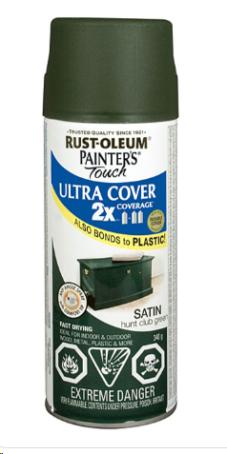 PAINTER'S TOUCH ULTRA COVER 2X - SATIN HUNT CLUB GREEN AEROSOL