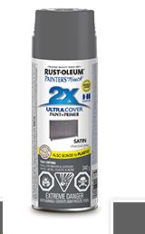 PAINTER'S TOUCH ULTRA COVER 2X - SATIN CHARCOAL GREY AEROSOL