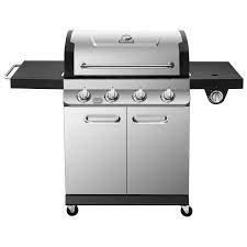 DYNA-GLO PREMIER 4 BURNER LP GAS GRILL STAINLESS 673 SQ.IN DGP483SSP-D