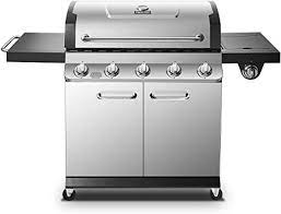 DYNA-GLO PREMIER 5 BURNER LP GAS GRILL STAINLESS 769 SQ.IN DGP552SSP-D