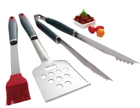 GRILL PRO 3PC BBQ TOOL SET STAINLESS STEEL 