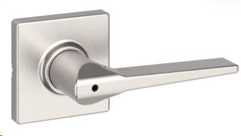 WEISER HOLLIS PRIVACY LEVER SQUARE SATIN NICKEL