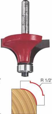 FREUD ROUTER CARBIDE BIT ROUNDING OVER 1/2
