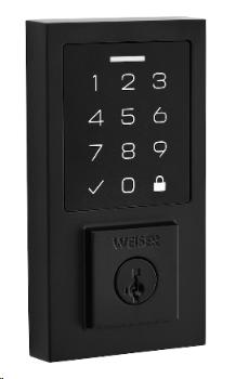 WEISER SMARTCODE CONTEMPORARY TOUCHPAD LOCK ELECTRONIC MATTE BLACK
