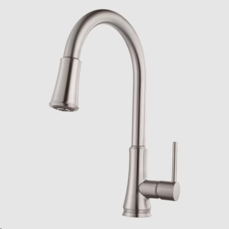 PFISTER KITCHEN FAUCET CLASSIC 1 HANDLE PULL-DOWN STAINLESS STEEL