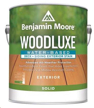 WOODLUXE WATER BASED DECK  SIDING EXT STAIN WHITE SOLID  GALLON