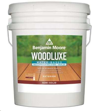WOODLUXE WATER BASED DECK  SIDING EXT STAIN BASE 4 SOLID  5 GALLON