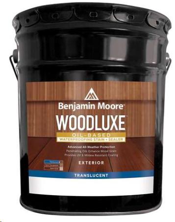 WOODLUXE OILBASED WATERPROOF STAIN SEALER TRANS 5 GALLON NATURAL