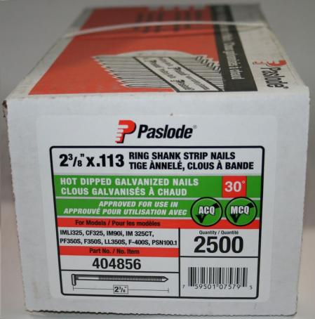 PASLODE HOT DIPPED GALV STRIP NAILS  2-3/8