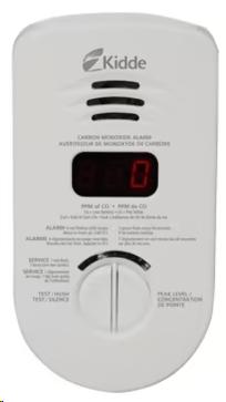 SMOKE/CARBON MONOXIDE WORRY FREE BATTERY WITH DIGITAL DISPLAY PLUG IN