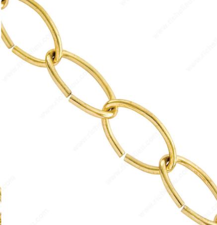3.0MMX50' OPEN OVAL CHAIN GOLD