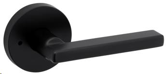 WEISER HALIFAX PRIVACY LEVER ROUND ROSE BLACK CONTR PACK