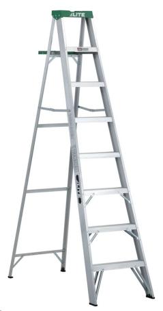 LITE STEP LADDER WITH TRAY 8' GRADE-2 225LB CAPACITY