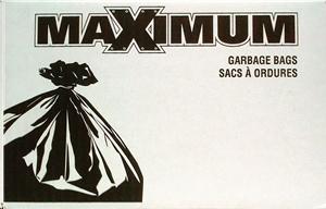 MAXIMUM GARBAGE BAGS - 35X50 EXTRA STRONG 100/BOX