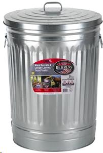 GARBAGE CAN - GALVANIZED STEEL 31 GAL